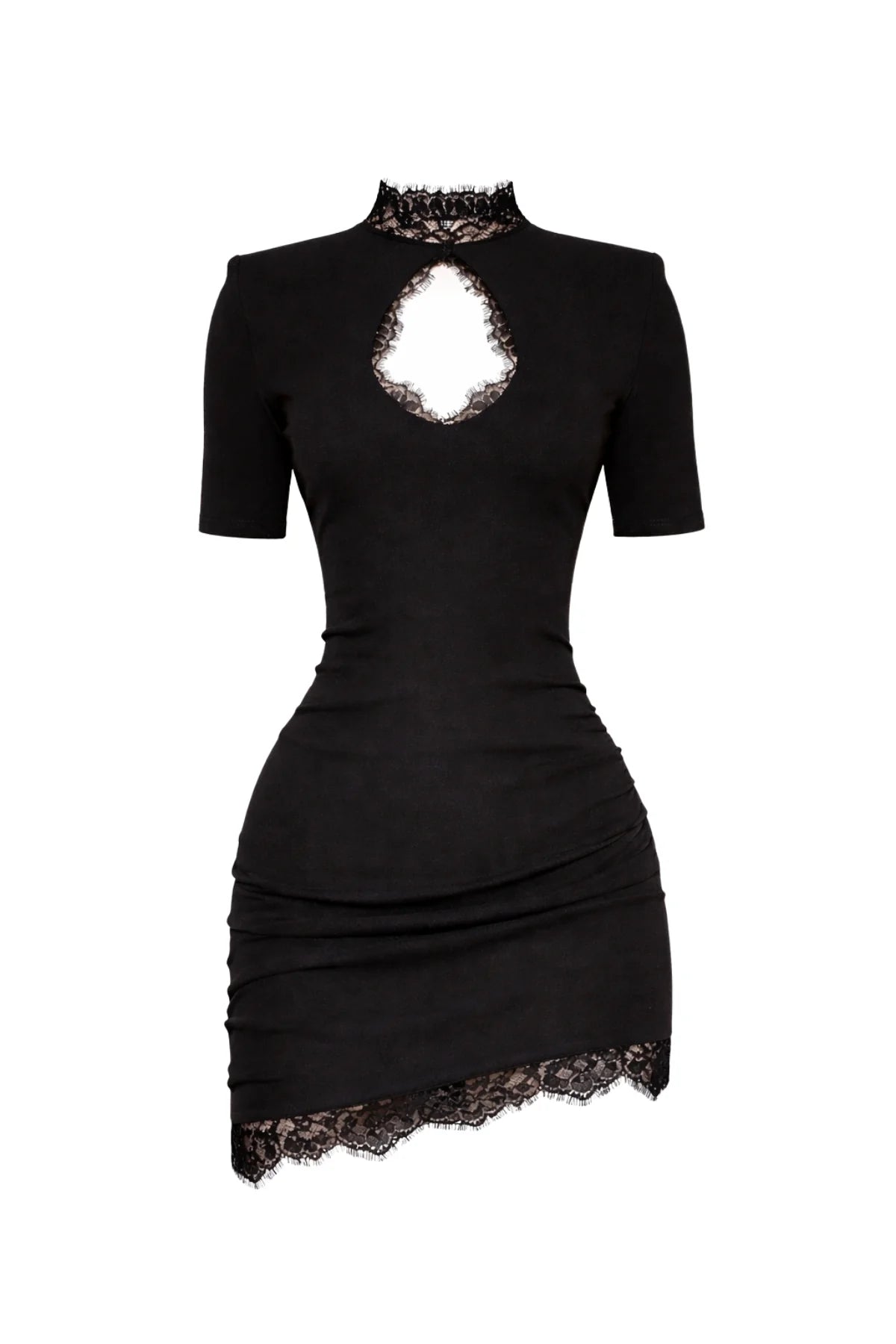 Amaya Black Lace Cut Out Mini