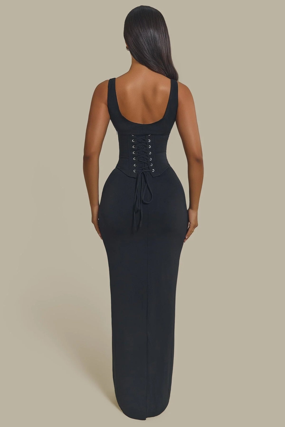 Sandra Scoop Corset Maxi