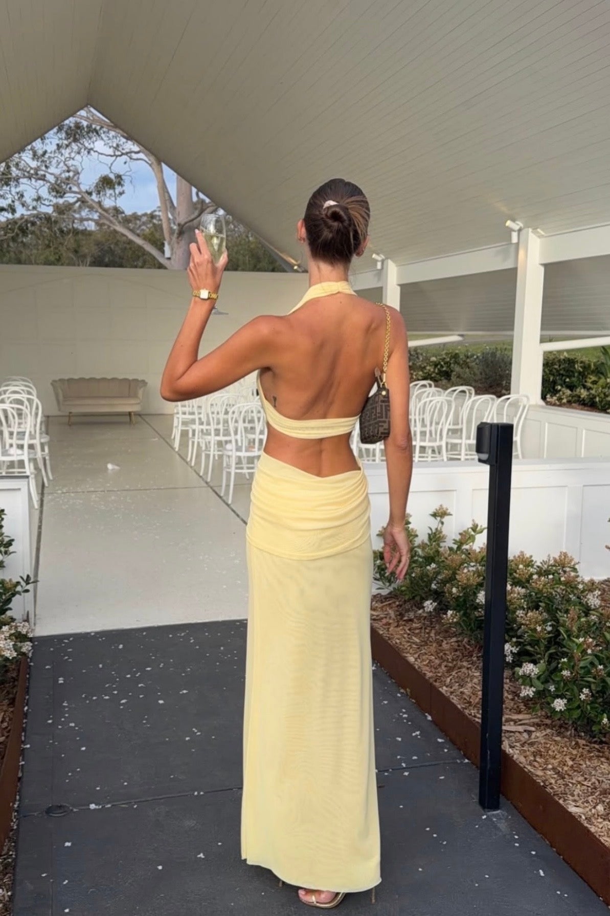 Charlize Yellow Halter Bec & Bridge