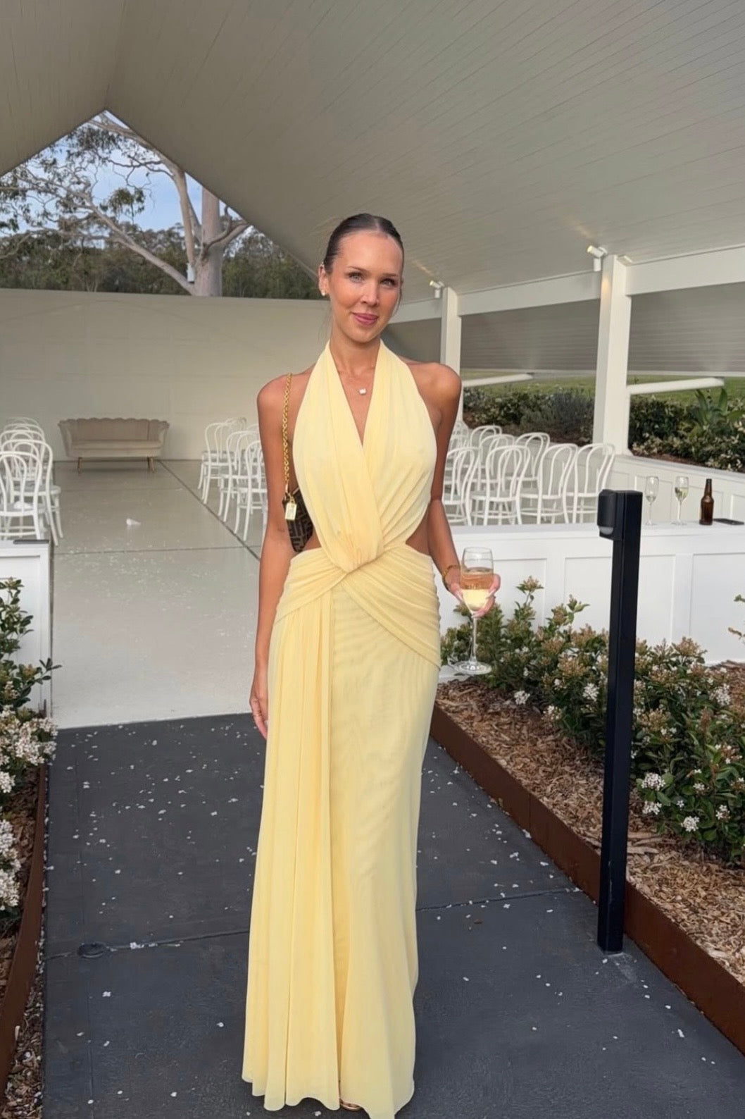 Charlize Yellow Halter Bec & Bridge